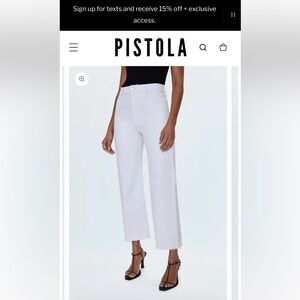 PISTOLA BRAND PENNY HIGH RISE WIDE LEG JEAN - BLIZZARD
